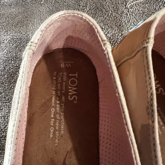 Toms Tan/brown/cream espadrilles sz US 9 - Picture 5 of 7